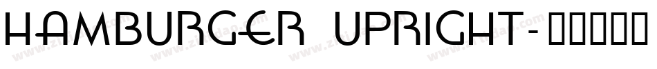 Hamburger Upright字体转换